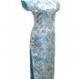Sky-blue Phenix tail  Chinese Dress Evening Gown  [CDL-04SB]