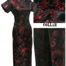 Black  Grace Phenix tail Chinese Dress Evening Gown [CDL-04BK]