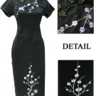 Black Grace  Club Embroidered  Dress Evening Gown [CLD-07BK]