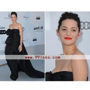 Marion Cotillard Sheath/Sweetheart Sleeveless Satin Cannes Film Festival/Evening Dress