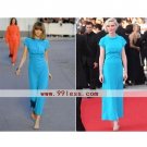Kirsten Dunst Sheath/ Column Jewel Ankle-length Short Cannes Film Festival/ Evening Dress