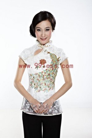 Women's Gold Phoenix Lace Chinese Suit