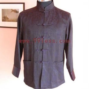 Men's Chinese Jacket with Chinese Icon Navy Blue