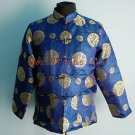 Men's Traditional Chinese Shirt with Embroidery Royal Blue