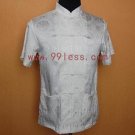 Men's Simple White Chinese Kung Fu Shirt