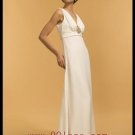 Sexy Sleeveless V-Neck Floor Length Wedding Dress Style 0027