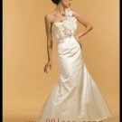 One Shoulder Strap Floor Length Wedding Dress Style 0028