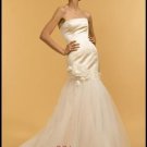 Elegant Strapless Floor Length Wedding Dress Style 0023