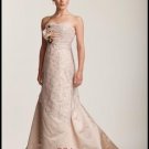 Strapless Handmade Flower Wedding Dress Style 0019