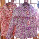 Cute Women's Chinese Jacket Patterned with Flora