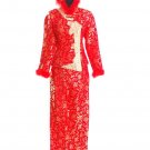 Red/Wedding Chinese Long Dress/Chinese Gown/Oriental Style Dress 9QIP-0273