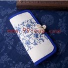 Chinese Purse With Blue Floral Pattern