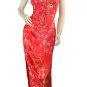 Chinese Satin Red/Wedding Chinese Long Dress/Chinese Gown/Oriental Style Dress 9QIP-0142