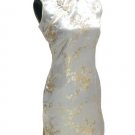 Cute Mini Chinese Dress golden 9QIP-0180