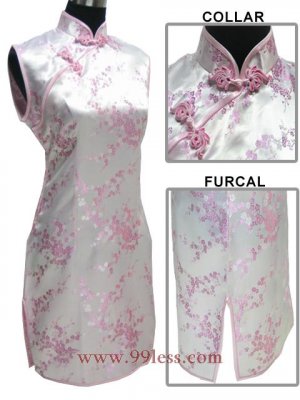 Cute Mini Chinese Baby Doll Dress Baby Pink 9QIP-0175