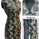Chinese Mini Dress Black 9QIP-0160/Chinese Gown/Oriental Style Dresses