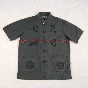 Men's Chinese Character Pattern Shirt