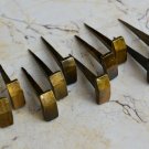 Vintage blacksmith hand forged iron furniture nails brass polish farm 10 Pcs
