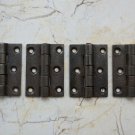 cast Iron French Gothic gate door tool box trunk chest hinges Barn Rusty 4 pcs