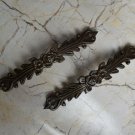 cast iron Flower door pull handle barn door cabinet gate Handle rustic 2 Pic