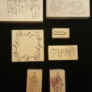 Rubber Stamps Decor Scrapbooking Cards Crafts Baby, Lot Of 7
