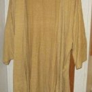 Women LuLaRoe Yellow Lighweight Sweater Cardigan, Size L