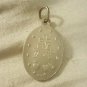 Red Enamel Dove Cross Sterling Silver Pendant Necklace & (2) Virgin Mary Charms