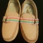 Ralph Lauren Girls Pink Suede Slip-On Shoes Loafers, Size 3