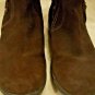 Clarks Women Brown Gen Suede Faux Fur Trim Calf-High Zip Boots, Size 8.5