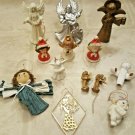Holiday Winter Angels Ornaments, Bell, Lot of 13