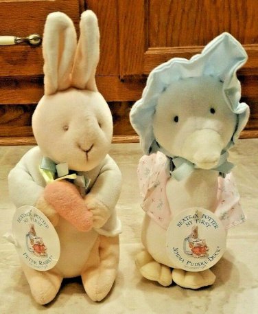 Beatrix Potter My First Plush Baby Children's Bunny, Duck Stuffed Animals