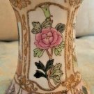 Vintage Nippon Hand Painted Sugar Shaker Hat Pin Holder Gold Gilded