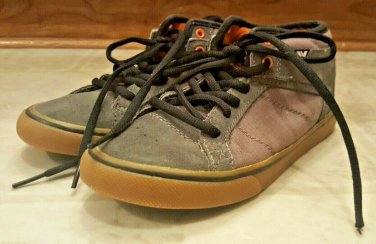 LN Boys Casual Khaki/Grey High Top Ankle Sneakers Every Day Leather Shoes