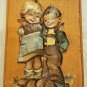 Hummel 3D Boy Girl w/Arms Around Each Other Art on Wood Wall Hanging Home Decor
