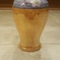 Orange Opalescent Nippon Porcelain Hand Painted Vase