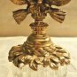Vintage Floral Tassel Gold Ormolu Filigree Diamond Cut Glass Dauber Perfume Btl