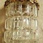 Vintage Floral Tassel Gold Ormolu Filigree Diamond Cut Glass Dauber Perfume Btl