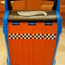 Hot Wheels 20 Car CASE Racer Ramp INTEK DRIVER Used Blue Orange Plastic