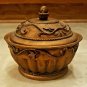 Trinket Box Bowl Candy Bowl Container Jewelry Holder Resin Gold Round With Lid