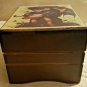 Vintage Hummel Wood Music Box, Hummel-Like Figurine, 1972 Annual Plate, & Plaque