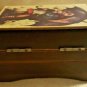 Vintage Hummel Wood Music Box, Hummel-Like Figurine, 1972 Annual Plate, & Plaque