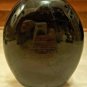 Vintage Zi Jin Cheng Black, Cloisonne Floral Flowers Bird, 4 1/2" Tall Vase