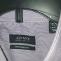 Men Alfani Performance NWT Long-slv Purple-Stripe Dress Shirt, Sz 16-16&Acirc;&frac12;, 34-35