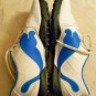 Junior's Puma Biofusion Golf Shoes Spike White/Blue Size 5, 187102-02