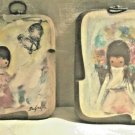 Ted DeGrazia Bell of Hope, Flower Girl Wood Wall Plaques Wall Decor, Lot 4