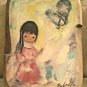 Ted DeGrazia Bell of Hope, Flower Girl Wood Wall Plaques Wall Decor, Lot 4