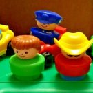 Vintage Fisher Price Chunky Little People, People and Cars Play Toys, Lot of 9