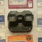 Vintage 50’s Sawyers Black Bakelite Viewmaster Model C w/22 Reels, Disney, Travel