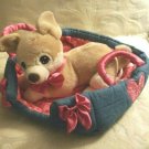 Barbie Doll Puppy Dog in Dog Bed Plush