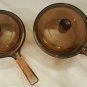 Bundle Corning Vision Cookware Cass Veg Dishes w/Lid, Saucepans w/Lid Lot 10 Pcs